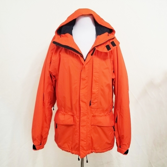 Rlx Polo Sport Winter Coat Ski Jacket Orange Black